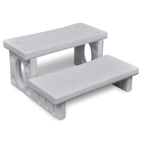 White steps for a hot tub by vidaXL, Pool and spa accessories - Ref: Foro24-90716, Price: 110,78 €, Discount: %