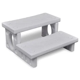 White steps for a hot tub by vidaXL, Pool and spa accessories - Ref: Foro24-90716, Price: 110,78 €, Discount: %