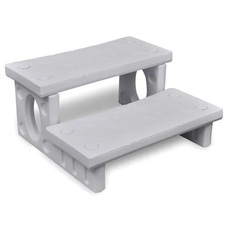 Escalones para bañera de hidromasaje blanco de vidaXL, Accesorios para piscinas y spa - Ref: Foro24-90716, Precio: 108,90 €, ...