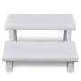 Escalones para bañera de hidromasaje blanco de vidaXL, Accesorios para piscinas y spa - Ref: Foro24-90716, Precio: 108,90 €, ...