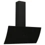 Schwarze Wand-Dunstabzugshaube aus gehärtetem Glas und Stahl, 90 cm von , Extraktoren - Ref: Foro24-51677, Preis: 219,91 €, R...