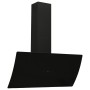 Schwarze Wand-Dunstabzugshaube aus gehärtetem Glas und Stahl, 90 cm von , Extraktoren - Ref: Foro24-51677, Preis: 224,30 €, R...