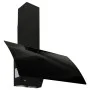 Schwarze Wand-Dunstabzugshaube aus gehärtetem Glas und Stahl, 90 cm von , Extraktoren - Ref: Foro24-51677, Preis: 219,91 €, R...