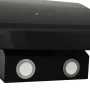 Black tempered glass steel wall extractor hood 90 cm by , Extractors - Ref: Foro24-51677, Price: 219,91 €, Discount: %