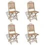5-teiliges klappbares Garten-Ess-Set aus Bambus von vidaXL, Gartensets - Ref: Foro24-41497, Preis: 261,95 €, Rabatt: %