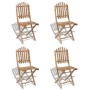 Juego de comedor de jardín plegable 5 piezas de bambú de vidaXL, Conjuntos de jardín - Ref: Foro24-41497, Precio: 265,51 €, D...
