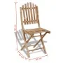 5-teiliges klappbares Garten-Ess-Set aus Bambus von vidaXL, Gartensets - Ref: Foro24-41497, Preis: 261,95 €, Rabatt: %