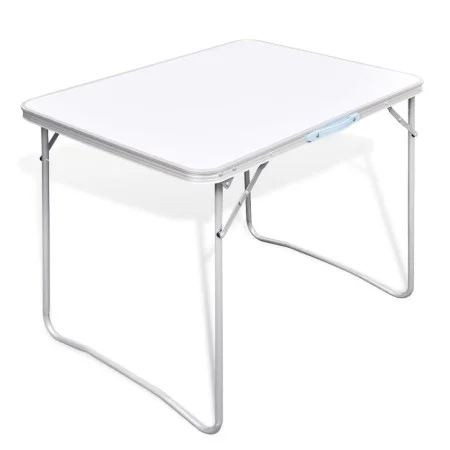 Folding camping table with metal frame, 80 x 60 cm by vidaXL, camping furniture - Ref: Foro24-41324, Price: 46,14 €, Discount: %
