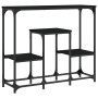 Black engineered wood console table 89.5x28x76 cm by , Side tables - Ref: Foro24-833383, Price: 53,31 €, Discount: %