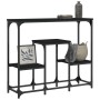 Black engineered wood console table 89.5x28x76 cm by , Side tables - Ref: Foro24-833383, Price: 53,31 €, Discount: %