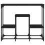 Mesa consola de madera de ingeniería negra 89,5x28x76 cm de , Mesas auxiliares - Ref: Foro24-833383, Precio: 52,65 €, Descuen...