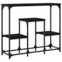 Black engineered wood console table 89.5x28x76 cm by , Side tables - Ref: Foro24-833383, Price: 53,31 €, Discount: %