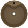 Luxurious washbasin with matte cream ceramic overflow 36x13 cm by , Sinks - Ref: Foro24-147040, Price: 48,84 €, Discount: %