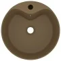 Luxurious washbasin with matte cream ceramic overflow 36x13 cm by , Sinks - Ref: Foro24-147040, Price: 48,47 €, Discount: %