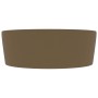 Luxurious washbasin with matte cream ceramic overflow 36x13 cm by , Sinks - Ref: Foro24-147040, Price: 48,84 €, Discount: %