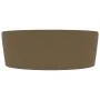 Luxurious washbasin with matte cream ceramic overflow 36x13 cm by , Sinks - Ref: Foro24-147040, Price: 48,47 €, Discount: %
