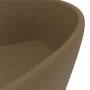 Luxurious washbasin with matte cream ceramic overflow 36x13 cm by , Sinks - Ref: Foro24-147040, Price: 48,47 €, Discount: %