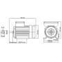 Motor eléctrico monofásico aluminio 1,5kW/2HP 2 polos 2800 RPM de , Motores eléctricos - Ref: Foro24-148001, Precio: 153,66 €...