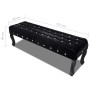 Black velvet bench with crystal buttons by , Benches for halls and storage - Ref: Foro24-241263, Price: 186,82 €, Discount: %