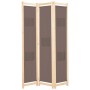 Trennwand mit 3 braunen Stoffbahnen 120x170x4 cm von , Raumteiler - Ref: Foro24-248179, Preis: 52,41 €, Rabatt: %