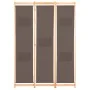 Trennwand mit 3 braunen Stoffbahnen 120x170x4 cm von , Raumteiler - Ref: Foro24-248179, Preis: 51,70 €, Rabatt: %