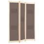 Trennwand mit 3 braunen Stoffbahnen 120x170x4 cm von , Raumteiler - Ref: Foro24-248179, Preis: 52,41 €, Rabatt: %