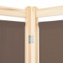 Trennwand mit 3 braunen Stoffbahnen 120x170x4 cm von , Raumteiler - Ref: Foro24-248179, Preis: 52,41 €, Rabatt: %