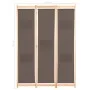 Trennwand mit 3 braunen Stoffbahnen 120x170x4 cm von , Raumteiler - Ref: Foro24-248179, Preis: 51,70 €, Rabatt: %