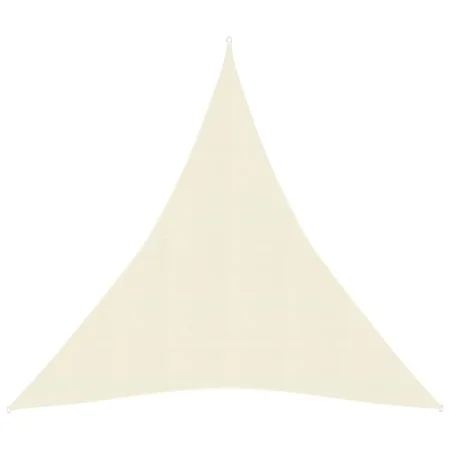 Cream HDPE sail awning 160 g/m² 4x5x5 m by , Umbrellas - Ref: Foro24-311206, Price: 28,53 €, Discount: %