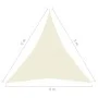 Cream HDPE sail awning 160 g/m² 4x5x5 m by , Umbrellas - Ref: Foro24-311206, Price: 28,53 €, Discount: %