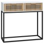 White iron and plywood console table 80x30x75 cm by , Side tables - Ref: Foro24-352103, Price: 106,96 €, Discount: %