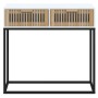 White iron and plywood console table 80x30x75 cm by , Side tables - Ref: Foro24-352103, Price: 106,96 €, Discount: %