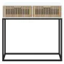White iron and plywood console table 80x30x75 cm by , Side tables - Ref: Foro24-352103, Price: 99,06 €, Discount: %