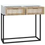 White iron and plywood console table 80x30x75 cm by , Side tables - Ref: Foro24-352103, Price: 99,06 €, Discount: %