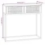 White iron and plywood console table 80x30x75 cm by , Side tables - Ref: Foro24-352103, Price: 99,06 €, Discount: %
