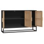 Aparador de madera contrachapada negro 105x30x65 cm de , Aparadores - Ref: Foro24-352122, Precio: 162,07 €, Descuento: %