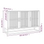 Aparador de madera contrachapada negro 105x30x65 cm de , Aparadores - Ref: Foro24-352122, Precio: 162,07 €, Descuento: %