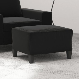 Fußstütze aus schwarzem Mikrofaserstoff, 60 x 50 x 41 cm von , Osmanen - Ref: Foro24-349344, Preis: 54,95 €, Rabatt: %