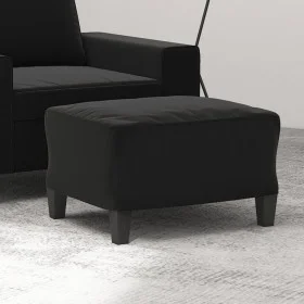 Reposapiés tela de microfibra negro 60x50x41 cm de , Otomanas - Ref: Foro24-349344, Precio: 54,12 €, Descuento: %