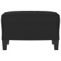 Fußstütze aus schwarzem Mikrofaserstoff, 60 x 50 x 41 cm von , Osmanen - Ref: Foro24-349344, Preis: 54,95 €, Rabatt: %