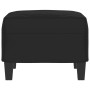 Fußstütze aus schwarzem Mikrofaserstoff, 60 x 50 x 41 cm von , Osmanen - Ref: Foro24-349344, Preis: 54,95 €, Rabatt: %