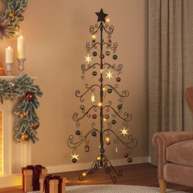 Árbol de Navidad para decoración metal negro 180 cm