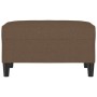 Brown fabric footstool 70x55x41 cm by , Ottomans - Ref: Foro24-349306, Price: 59,34 €, Discount: %