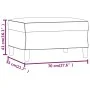 Brauner Stoff-Fußhocker 70x55x41 cm von , Osmanen - Ref: Foro24-349306, Preis: 58,50 €, Rabatt: %