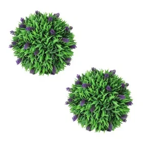 Juego de 2 bolas de boj artificial con lavanda 30 cm de vidaXL, Flora artificial - Ref: Foro24-41624, Precio: 48,98 €, Descue...
