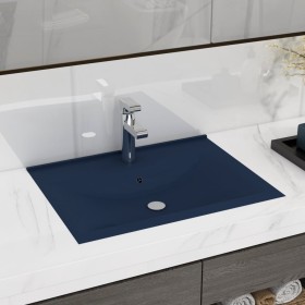 Luxury sink with dark blue ceramic faucet 60x46 cm by , Sinks - Ref: Foro24-147023, Price: 75,33 €, Discount: %