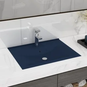 Luxury sink with dark blue ceramic faucet 60x46 cm by , Sinks - Ref: Foro24-147023, Price: 74,46 €, Discount: %