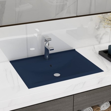 Luxury sink with dark blue ceramic faucet 60x46 cm by , Sinks - Ref: Foro24-147023, Price: 75,09 €, Discount: %