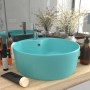 Luxuriöses Waschbecken mit Überlauf aus matt-hellgrüner Keramik, 36 x 13 cm von , Sinkt - Ref: Foro24-147035, Preis: 51,81 €,...