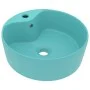 Luxury washbasin with matte light green ceramic overflow 36x13 cm by , Sinks - Ref: Foro24-147035, Price: 51,12 €, Discount: %